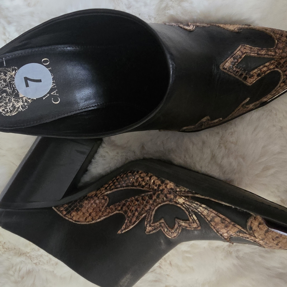 Camper Black and Brown Women's Shoes